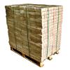 Palette de briquettes de bois compressé