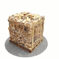 Bois de chauffage 25 cm - 1,2 m3 - 2 stères - vue 3D 0°