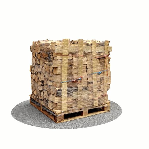 Bois de chauffage 25 cm - 1,2 m3 - 2 stères - vue 3D 0°