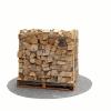 Bois de chauffage 25 cm - 1,2 m3 - 2 stères - vue 3D 45°