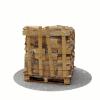 Bois de chauffage 25 cm - 1,2 m3 - 2 stères - vue 3D 135°