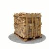 Bois de chauffage 25 cm - 1,2 m3 - 2 stères - vue 3D 180°
