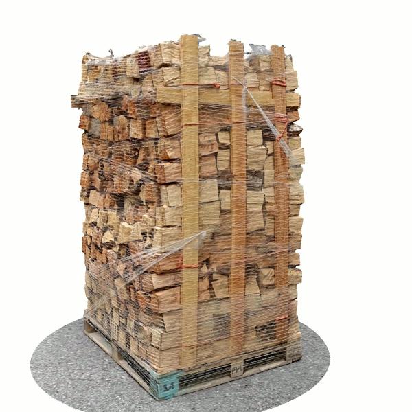 Bois de chauffage sec 30 cm - 2 m3 - 3 stères - vue 3D 0°