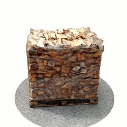Bois de chauffage 33 cm - 1,2 m3 - 1,7 stères - vue 3D 45°