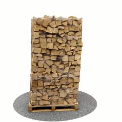 Bois de chauffage sec 40 cm - 2 m3 - 2,7 stères - vue 3D 0°