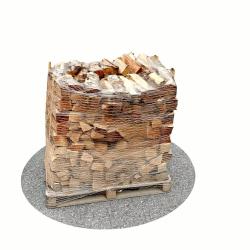 Bois de chauffage 50 cm - 1,2 m3 - 1,5 stères - vue 3D 45°
