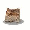 Bois de chauffage 50 cm - 1,2 m3 - 1,5 stères - vue 3D 45°