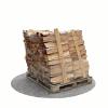 Bois de chauffage 50 cm - 1,2 m3 - 1,5 stères - vue 3D 180°