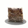 Bois de chauffage 50 cm - 1,2 m3 - 1,5 stères - vue 3D 225°