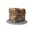 Bois de chauffage 50 cm - 1,2 m3 - 1,5 stères - vue 3D 270°