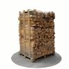 Bois de chauffage sec 50 cm - 2 m3 - 2,5 stères - vue 3D 90°
