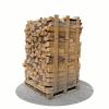 Bois de chauffage sec 50 cm - 2 m3 - 2,5 stères - vue 3D 180°